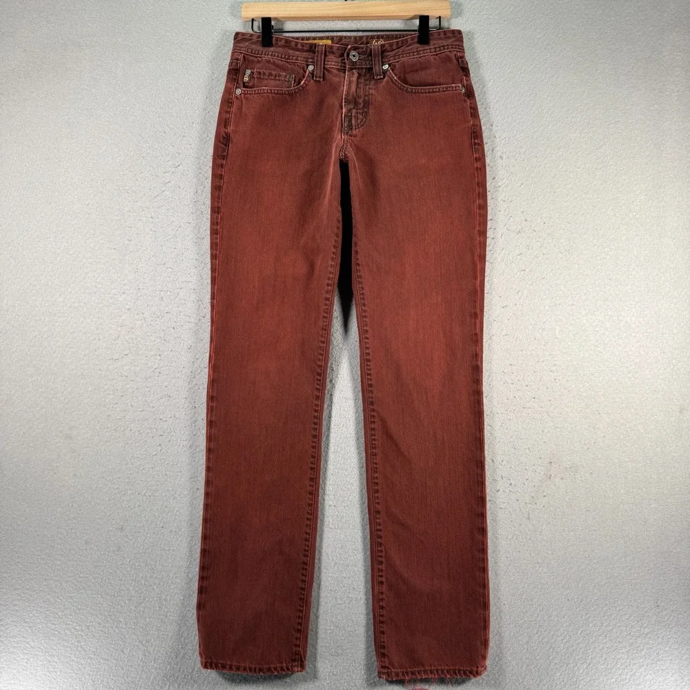 Adriano Goldschmied The‎ Teddy Boy Jeans Womens 28 Red Dark Wash Straight Denim